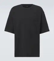 [Lemaire] Lemaire Cotton and linen jersey T-shirt AU 90 black