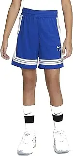 [Nike] Girls Fly Crossover Training Shorts (Medium) Royal Blue