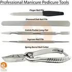 Podiatry Chiropody Nail Cutter Nail Pusher Cleaner File Manicure Nail Art Set