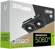 ZOTAC Gaming GeForce RTX 5060 Ti 8GB Twin Edge OC DLSS 4 8GB GDDR7 128-bit 28 Gbps PCIE 5.0 Gaming Graphics Card, IceStorm 2.0 Cooling, SFF-Ready, ZT-B50610H-10M