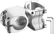 uxcell 31.8mm Bike Stem 7 Degree 38mm Aluminum Alloy Bicycle Handlebar Stem with Hex Wrench for Mountain Road Bike BMX MTB Cycling, Sand Silver