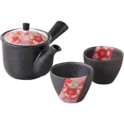 Kyoto Yuzen teapot and teacup set, Mino ware, made in Japan, cerami From Japan