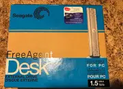 New Seagate FreeAgent Desk External Hard Drive 1.5 TB - Silver