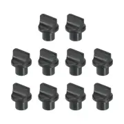 Potentiometer Control Knob ABS Guitar Knob 180 Handle Type Knob Black 10PCS