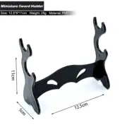 Mini Vertical Samurai Sword Katana Holder Stand Assembly Tiny Rack Model 2 Tier
