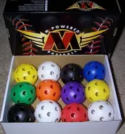 WAREHOUSE SALE! 10 DOZEN PLASTIC PRACTICE TRAINING BASEBALLS- FREE SHIPPING