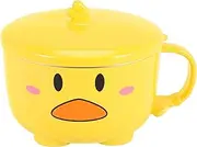 Duck Ramen Noodles Bowl with Lid Cute Stainless Steel Kitchen Fruit Instant Rice Soup Double-Layer Bowl Tableware 2