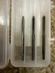 Irwin Hanson 6-32 Carbon Tap Set 3PC Taper Plug & Bottom USA Carbon Steel