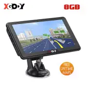 XGODY 7'' Portable Car GPS Navigation Truck Sat Nav Free AU Map Touchscreen POIs