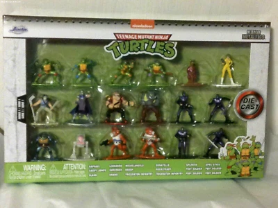 Teenage Mutant Ninja Turtles TMNT Jada Nano MetalFigs Die-cast Nickelodoen