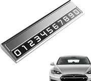 Temporary Car Parking Card,Temporary Parking Stop Sign Number Card Plate - Temporary Parking Number Plate Stop Sign, Dashboard Auto Temporary Stop Sign For Women, Men