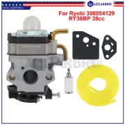 For Ryobi 308054129 RY38BP 38cc Backpack Blower with Gasket Fuel Line Carburetor