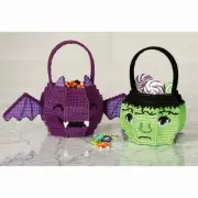 Herrschners® Happy Halloween Treat Baskets Plastic Canvas Kit