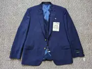 new RALPH LAUREN travel blazer 46R blue WOOL ultra tech 10 POCKET jacket NWT