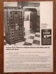 1966 Lark Cigarettes First National City Bank Vault Photo Vintage Print Ad