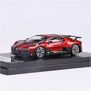Scale Finished Model Car 1/64 for Bugatti Divo Static Alloy Diecast Super Sports Car Model Simulation Collectible Ornament Souvenir Miniature Replica Car