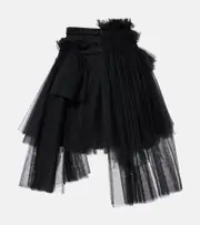 [Noir Kei Ninomiya] Noir Kei Ninomiya Mesh midi skirt AU 12 black