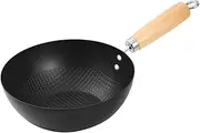 OKUMEYR Non Stick Wok Pan Versatile Kitchen Stir Fry Pan for Gas Stoves Quick Heat Conduction Easy to Clean Essential Cooking Supply for Home Chefs