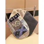 日本購入 MINA PERHONEN 手工拼布圍巾 高雅風格 超柔軟皮毛布料內裡