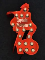 Captain Morgan Light Up Bar Sign 32 X 15 Inch