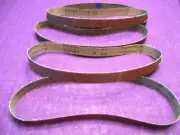 Six 1x 30 sanding belts 3-60 grit & 3-80 grit