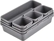 COHEALI Drawer Organiser Clothing 8pcs Storage Boxes Desktop Organizer Drawer Bin Pp Material for Your Home
