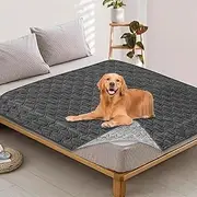 BAIFULAI Waterproof Dog Blanket, Dog Mat, Non-Slip Dog Blanket & Cat Mat, Sofa Protection/Bed Protector for Large and Small Dogs, Reversible Scratch-Resistant Protective Blanket, Dark Grey (200 x 130