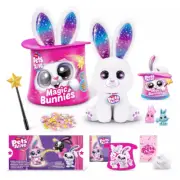 Pets Alive Magic Bunnies (Pearl) Plush Bunny Surprise White Interactive Toy
