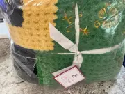 POTTERY BARN ELF SHERPA BACK THROW BLANKET BUDDY MOVIE CHRISTMAS HOLIDAY NEW NWT