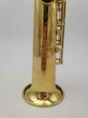 New 82Z Brass Straight Soprano Sax Saxophone Woodwind Instrument Carve Pattern