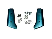 Universal Stainless Steel Windscreen Sunvisor Brackets & Fittings - Mirror Fi...