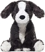 Border Collie Simulated Animal Plush - Border Collie Stuffed Animal Plush | Black and White Border Animal Decoration, Soft Huggable Puppy Plush Dog Play Toy for Kids, Children, Girls, Family, Friends