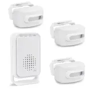 Individual PIR Sensor with Receiver DIY Pairing 3 Door Window Sensing Home Shop