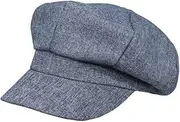[WITHMOONS] Cotton Plain Newsboy Hat Gatsby Lightweight Summer Cabbie Ivy Cap SLG1405