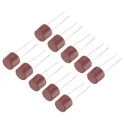 50Pcs Cylindrical DIP Mounted Miniature Micro Fuse , T6.3A 6.3A 250V, Red