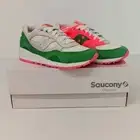 Saucony Women's Green & White Shadow 6000 "Split" Low Top Sneakers - US9