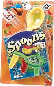 Spoons Game The Game of Card Grabbin' and Spoon Snaggin' Softer Spoons for Swift Snaggin' Included for Ages 7+