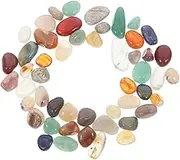 TOBBOMEY 40pcs Jewel Crystal Rocks DIY Decoration Pearls for Tumbled Crystals Colored Stones Pebbles Crystal Growing Kit Polished Rocks Bulk Ornament Kits for Bulk Agate