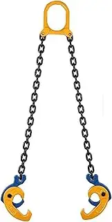 Obstacle car Transport Tow Chain - Towing Rope Chain Drum, Lifter Vertical Hoist Self Locking Lifting Hook, Spreader Oil Drum Clamp Forklift Special Lifting Clamp Sling Thickened Hook Clip Breakdown c