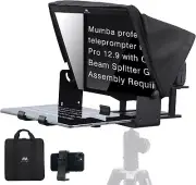 Mumba D15 Large Teleprompter for Camera, 15" Beam Splitter 70/30 Glass, No Assem