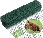 Chicken Wire Fencing,13.8X118 Inch Chicken Wire,19 Gauge PVC Coated Chicken Wire