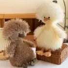 Lovely Cartoon Duck Doll PP Cotton Curly Duck Plush Cute Sofa Ornament
