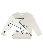 [Stella McCartney Kids] Stella McCartney Kids Printed cotton jersey sweatshirt Y 4 grey