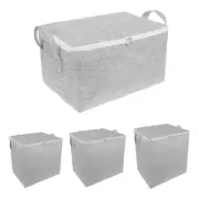 4Pcs Clothes Storage Bags Underbed Wardrobe Cube Closet Organizer Box 4 Size]