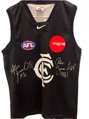 Carlton Bosustow & Jesaulenko Signed AFL Mark Of The Year Guernsey