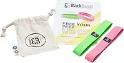 BlackBoard® ToeBands in 2 Strengths (Set of 2) I Resistance Bands for Feet I Hallux Valgus Band Toe Separator I Physiotherapy & Foot Strengthening I Sports Elastic Band Fitness for Neural Training