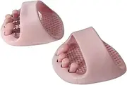 Oshhni 2 Pieces Toe Separation Arch Trainers Gifts for Flat Feet Toe Separator Slippers, Pink