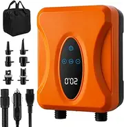 MEFESE SUP Electric Pump for Paddle Board Portable Rechargeable Touchscreen Control with LED Light Inflator and Deflator for Outdoor Sup Accessories