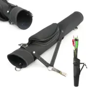 Leather Arrow Quiver Waist Shoulder Bag Back Holder Target Bow Hunting Shooting