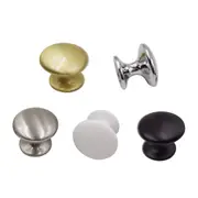 Kitchen drawer knobs Matt black / brushed brass /Brushed nickel /chrome / Matt white